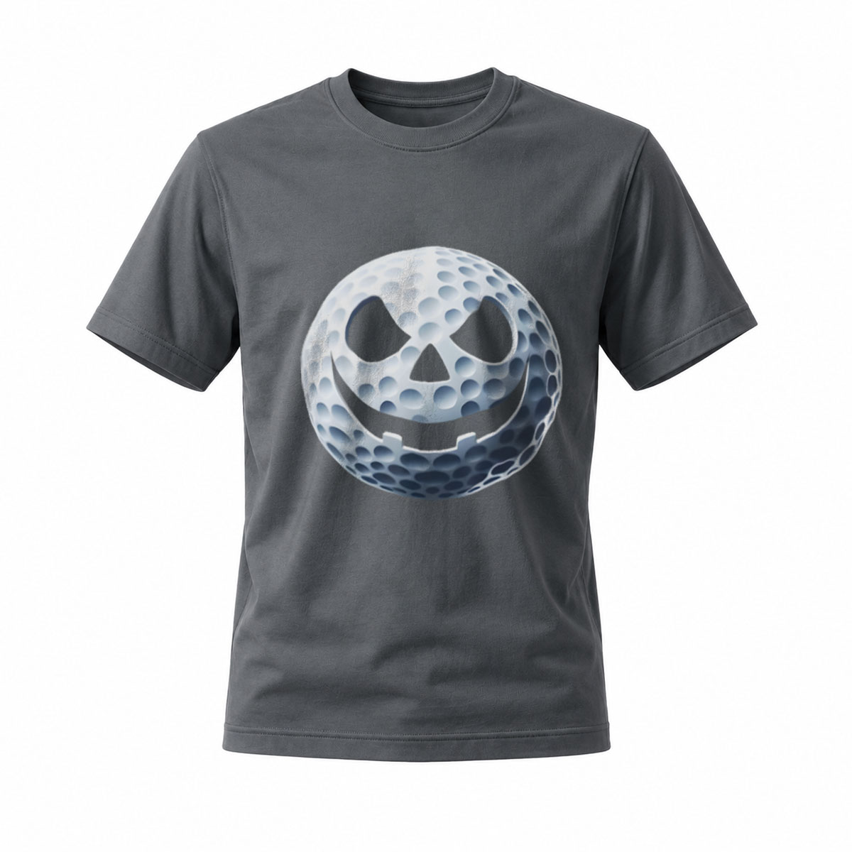 Men's Halloween Golf Ball Jack O Lantern T-Shirt - Image 6