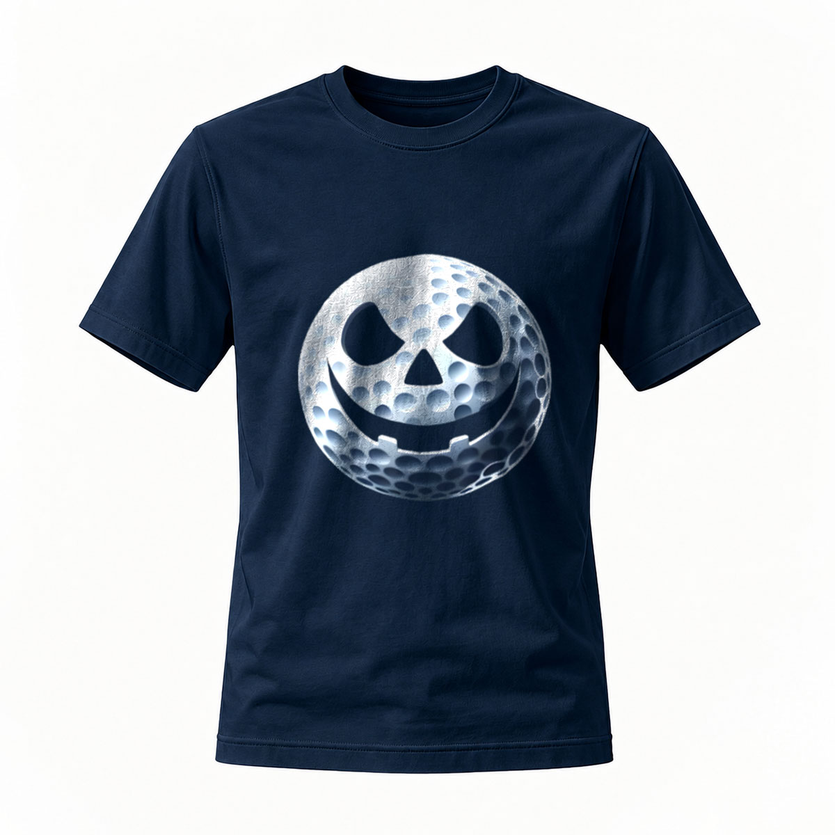 Men's Halloween Golf Ball Jack O Lantern T-Shirt - Image 7