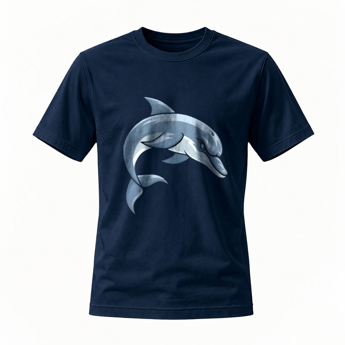 Dolphin Print Men's T-Shirt Ocean Animal Design Gift - Image 7