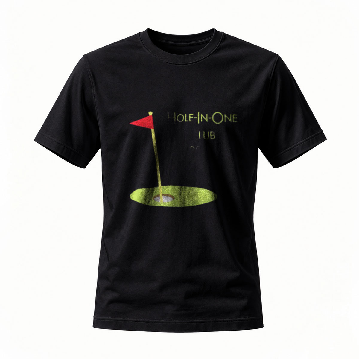 Hole In One Golf Tee Men's Black T-Shirt Gift for Golfers