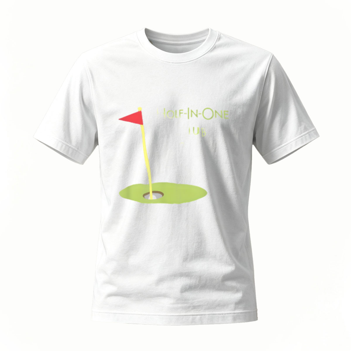 Hole In One Golf Tee Men's Black T-Shirt Gift for Golfers - Image 2