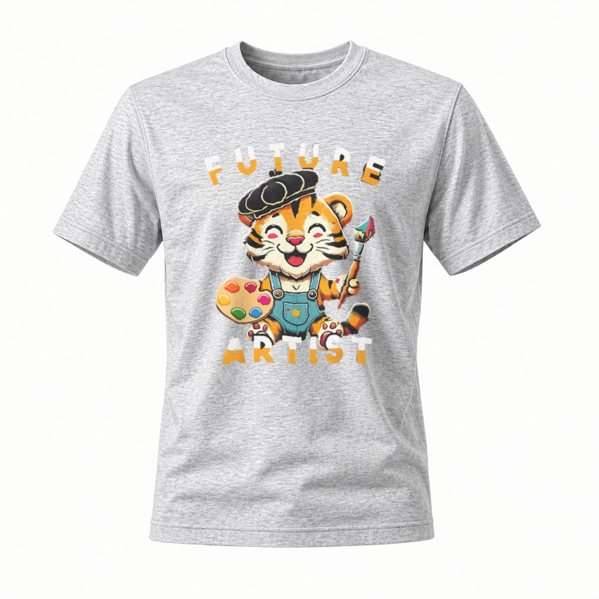 Future Artist Tiger Paint Palette T-Shirt Men Women Gift Art Theme - Image 3