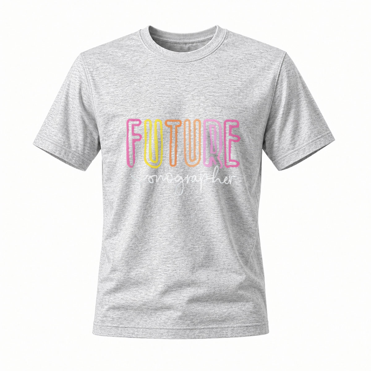Future Sonographer Rainbow T-Shirt for Men Women - Image 3