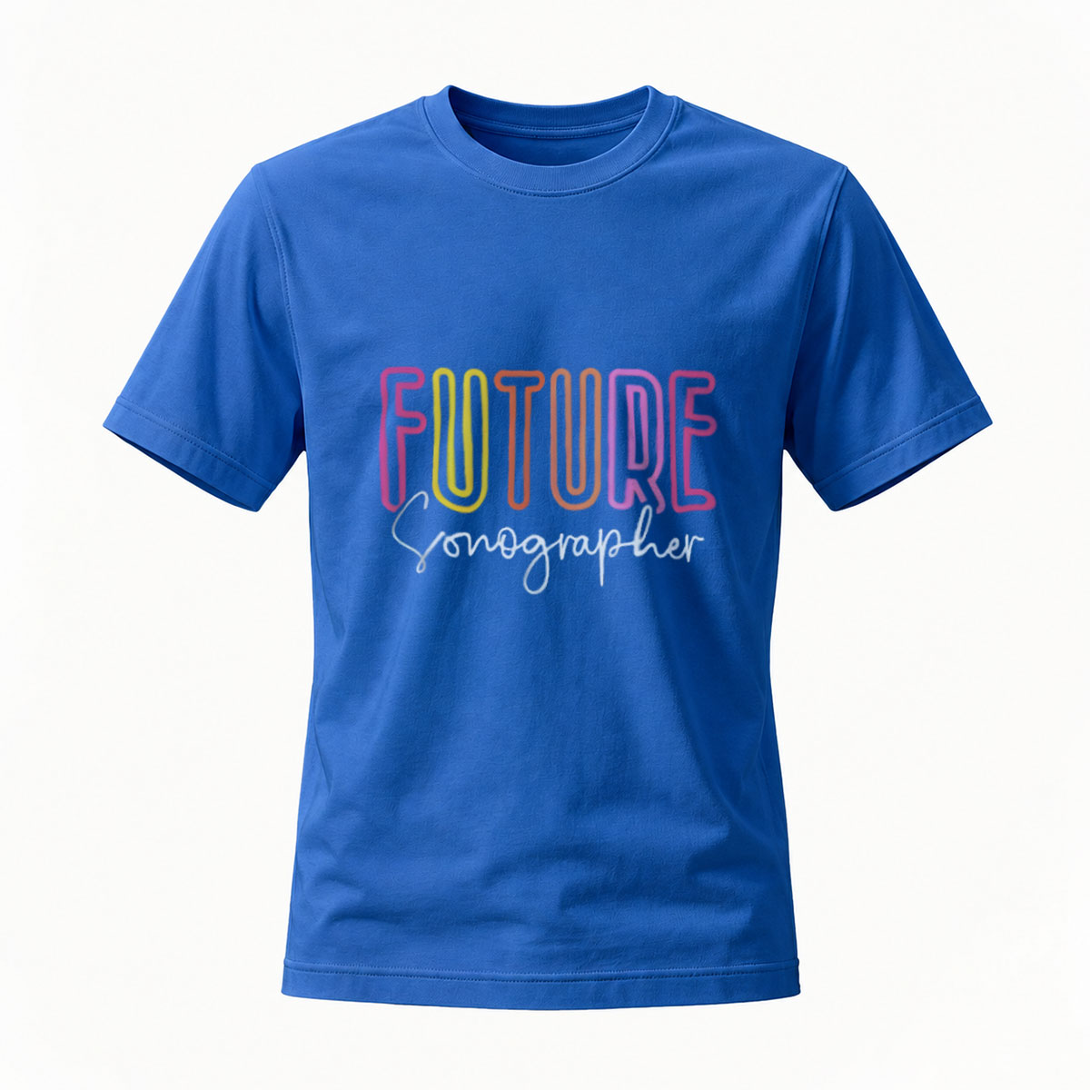 Future Sonographer Rainbow T-Shirt for Men Women - Image 4