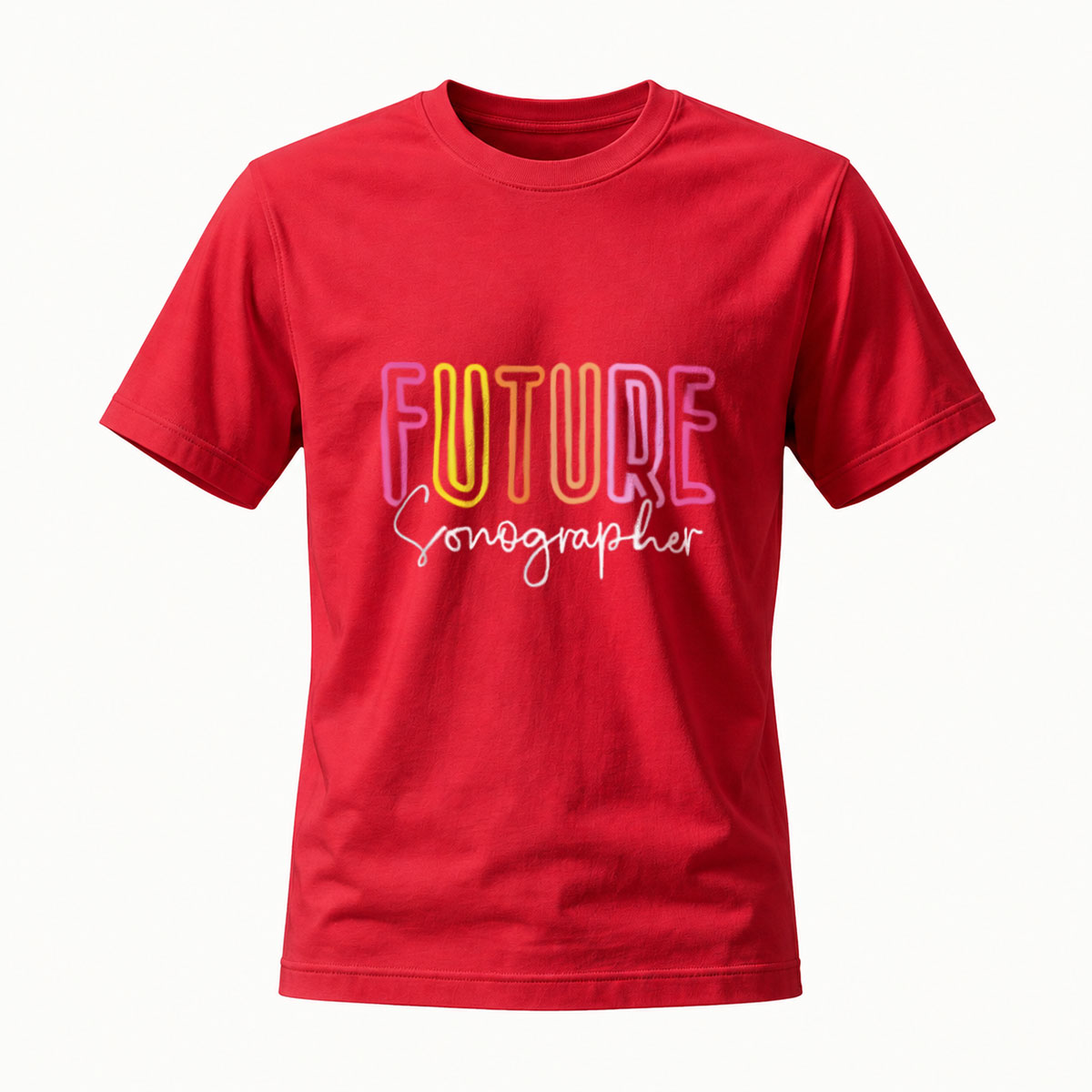Future Sonographer Rainbow T-Shirt for Men Women - Image 5