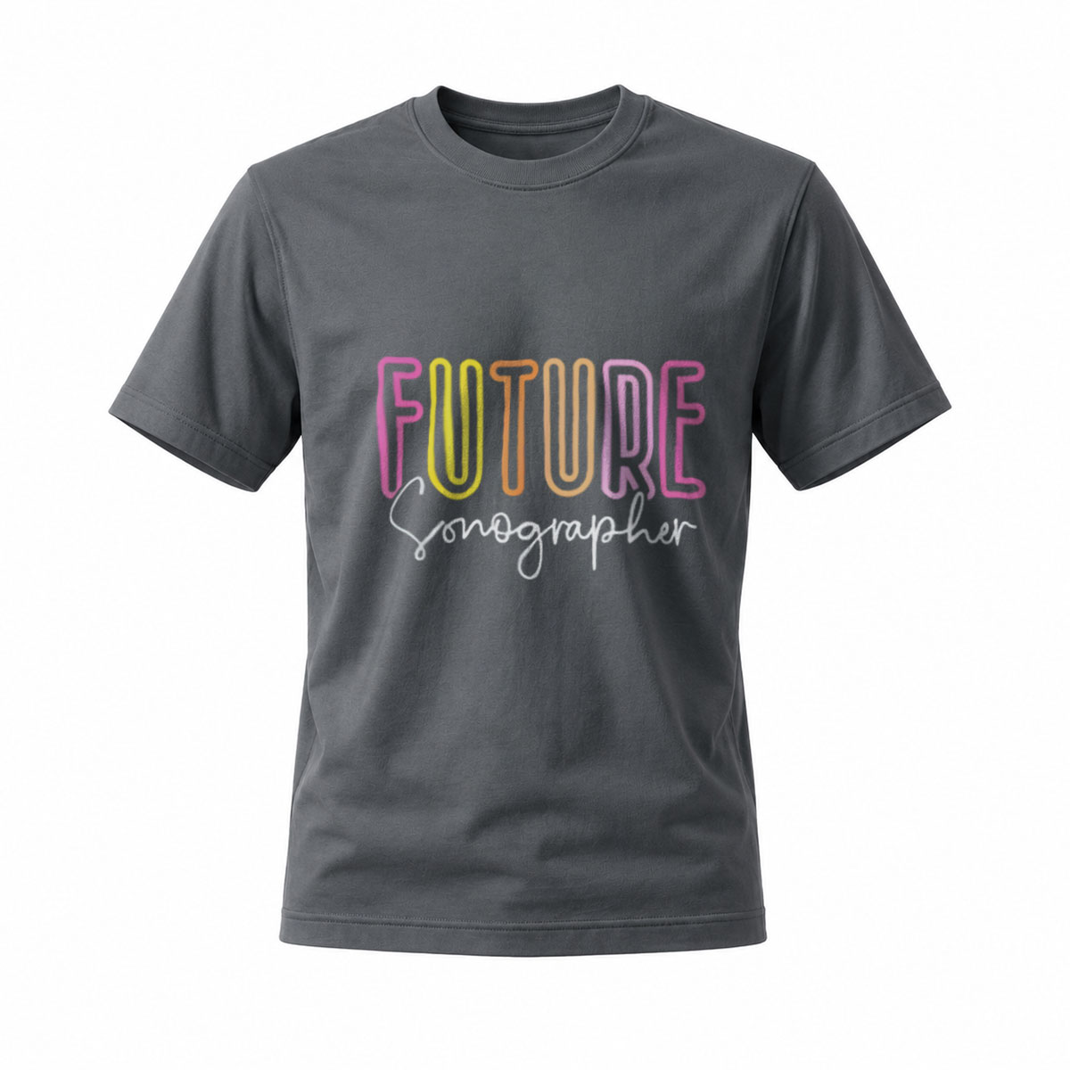 Future Sonographer Rainbow T-Shirt for Men Women - Image 6