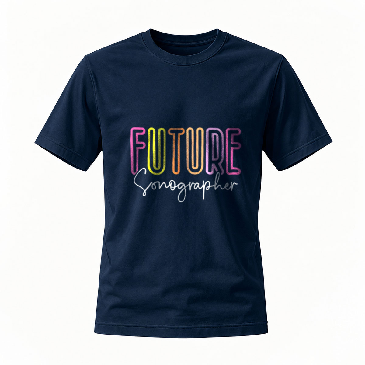 Future Sonographer Rainbow T-Shirt for Men Women - Image 7
