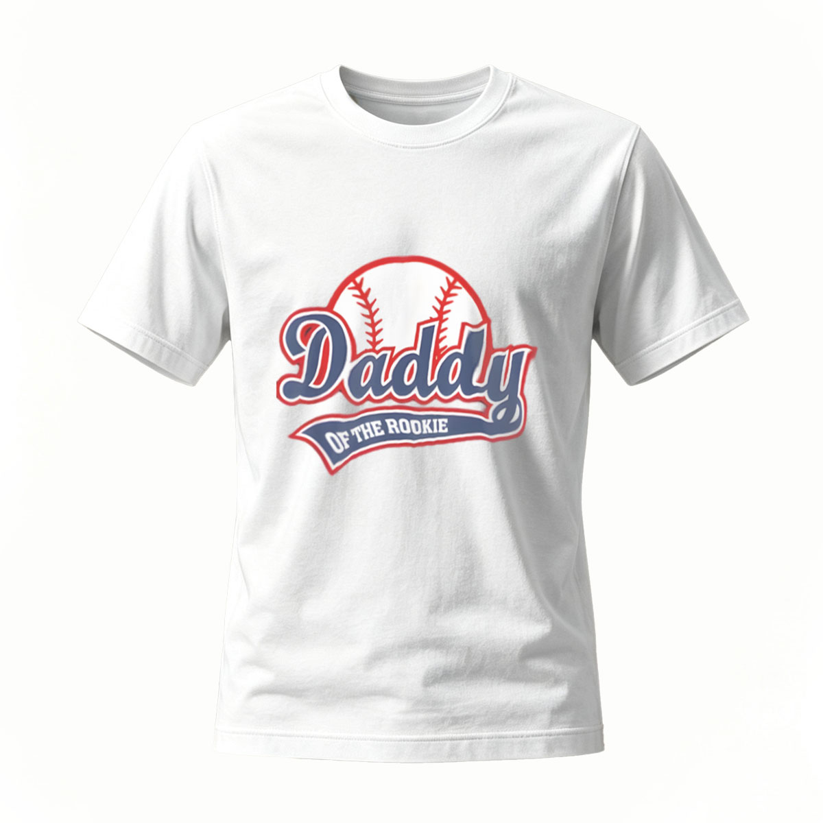 Daddy of the Rookie Baseball T-Shirt Men's Gift - Image 2