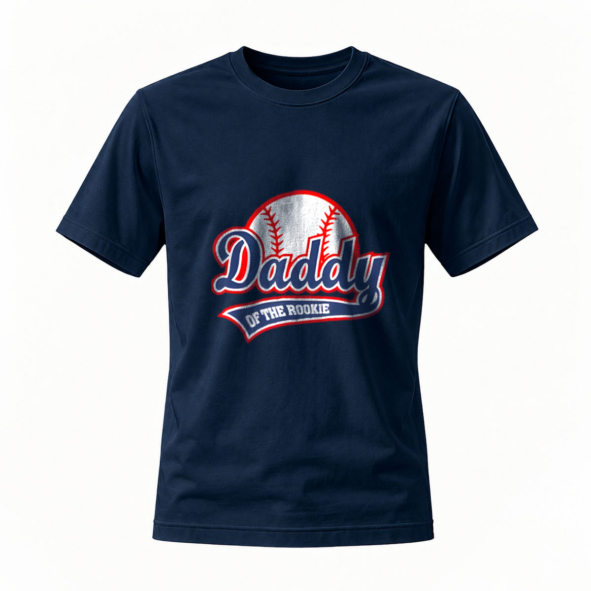 Daddy of the Rookie Baseball T-Shirt Men's Gift - Image 7