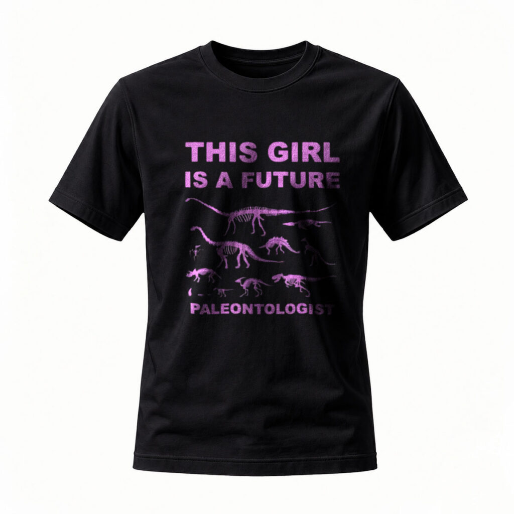 This Girl Is A Future Paleontologist Dinosaur Skeletons T-Shirt