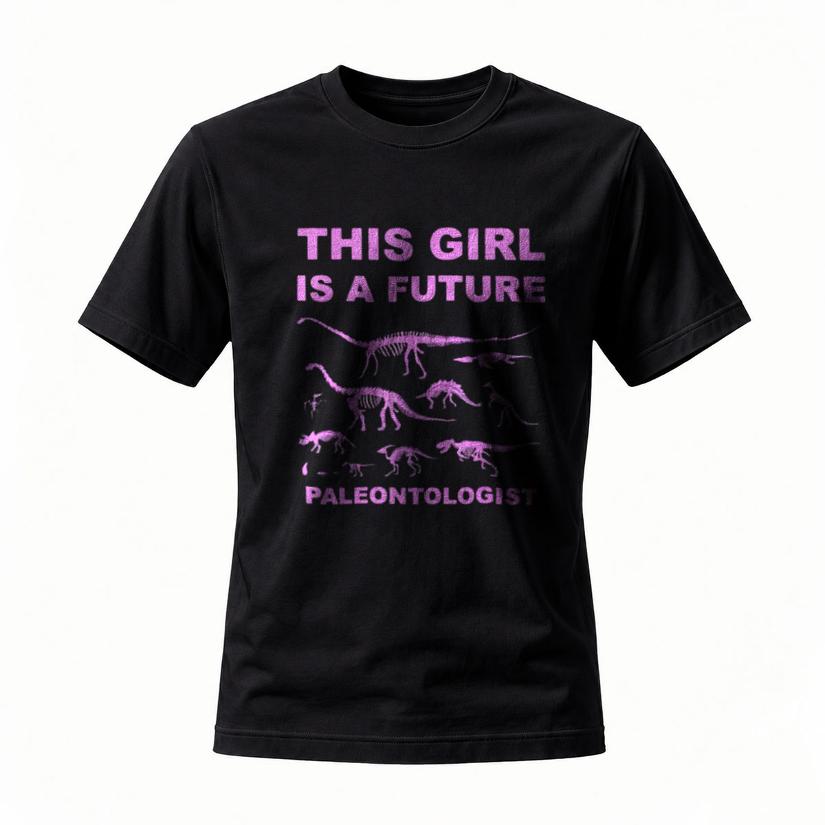 This Girl Is A Future Paleontologist Dinosaur Skeletons T-Shirt