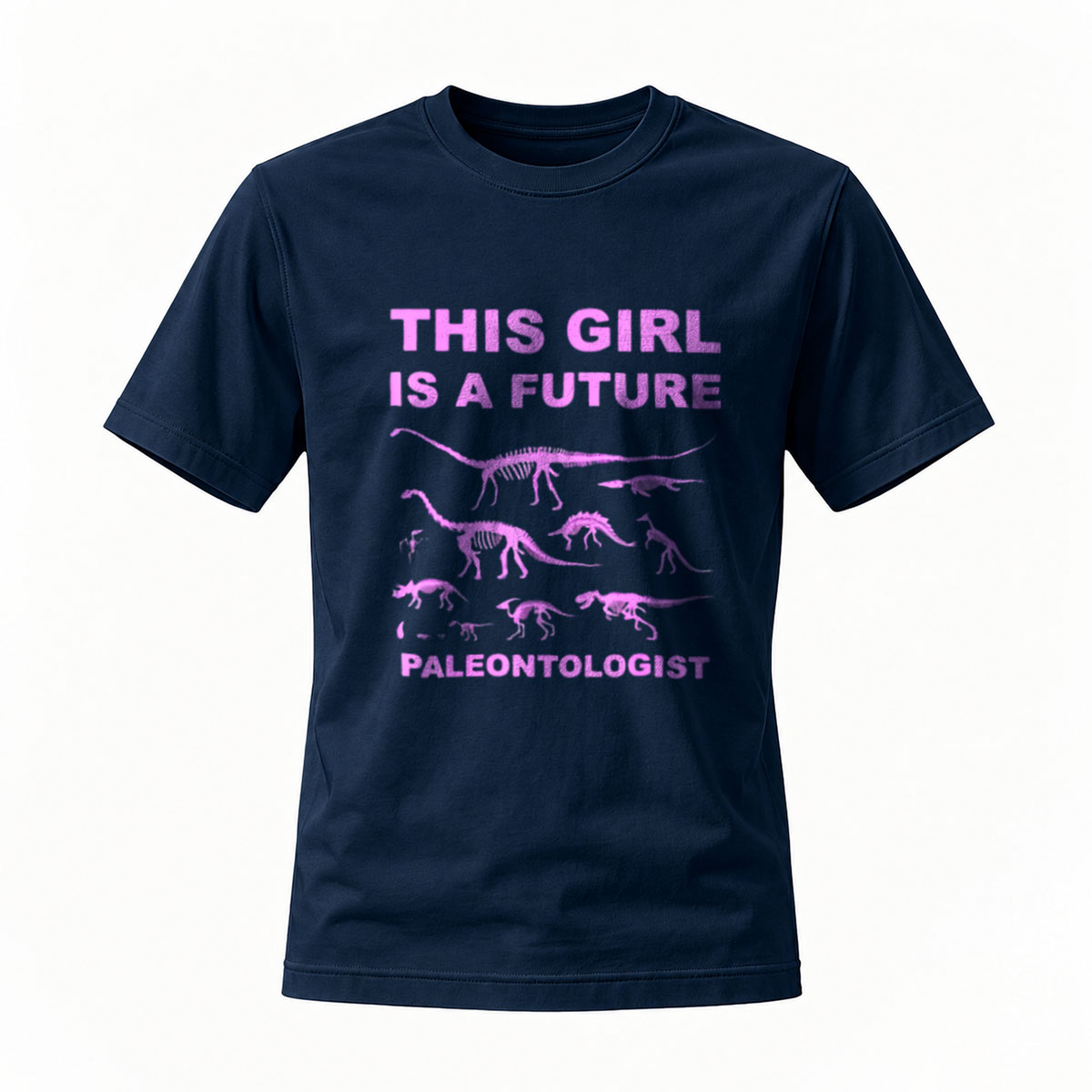 This Girl Is A Future Paleontologist Dinosaur Skeletons T-Shirt - Image 7