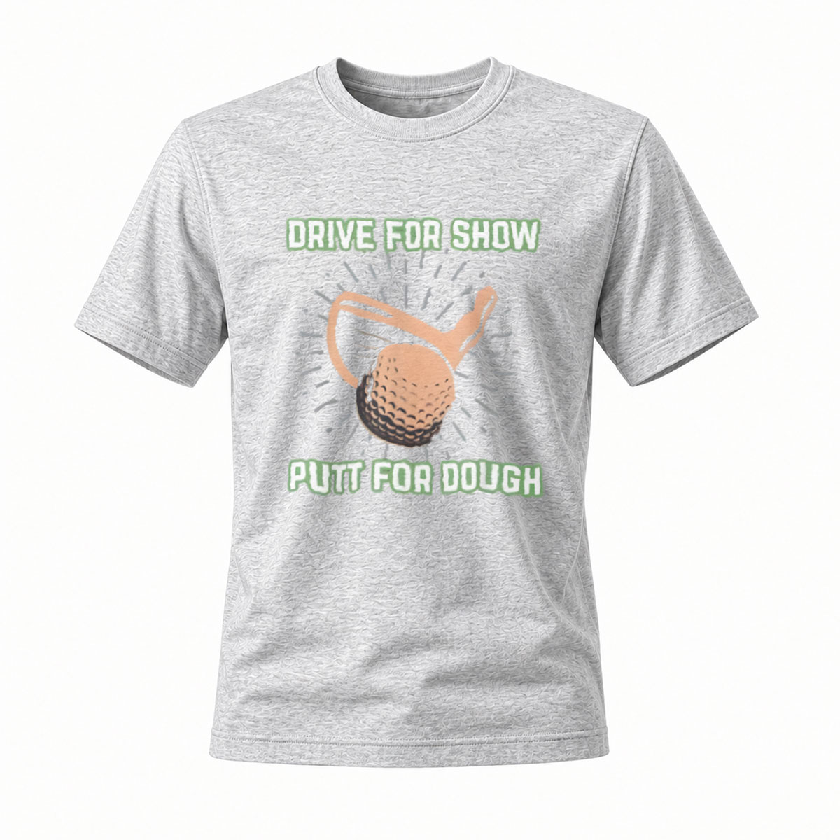Drive For Show Putt For Dough Golf Tee Men's Casual Shirt - Image 3