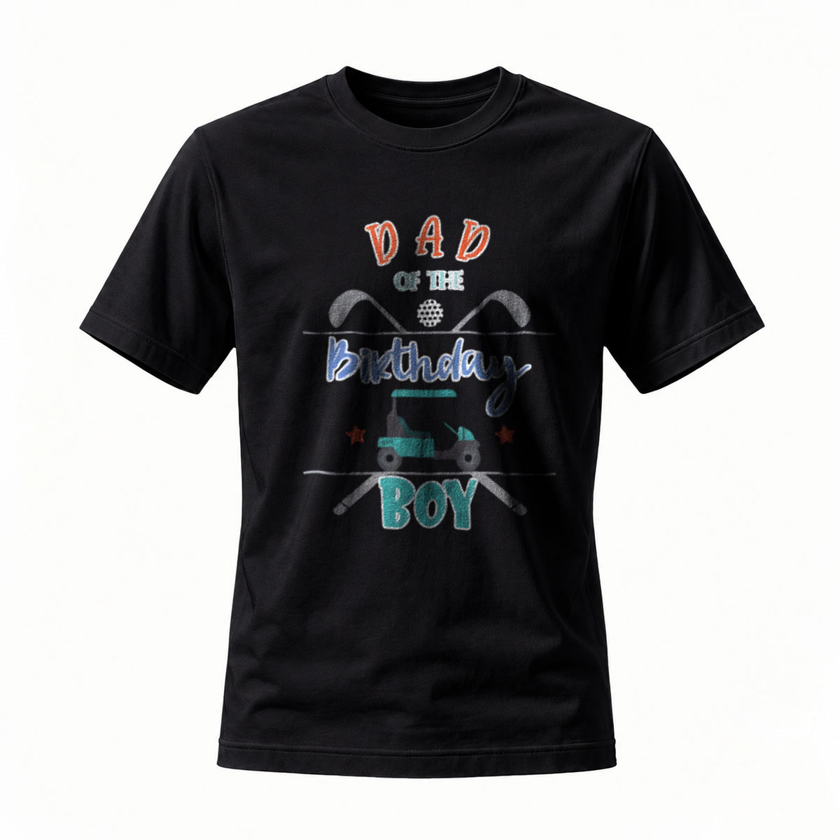 Dad of the Birthday Boy Golf Shirt Men's Casual Tee Gift
