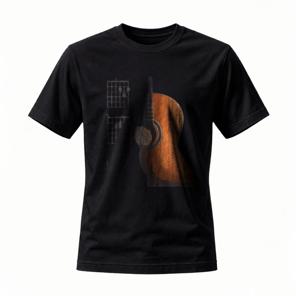 Acoustic Guitar Design Men's T-Shirt Music Lover Gift