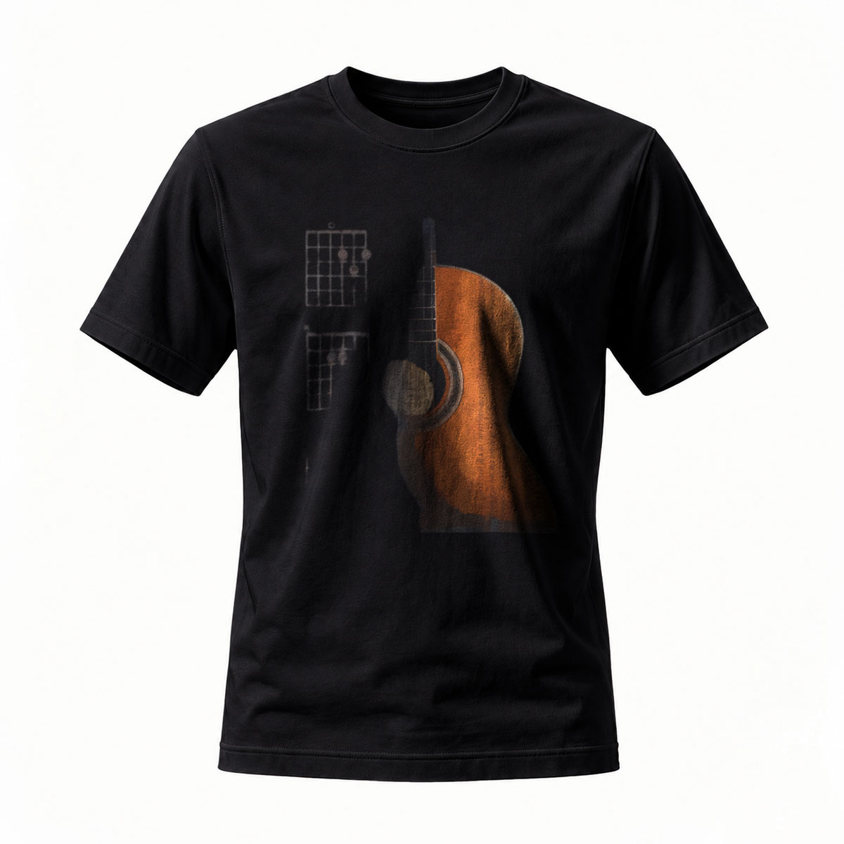 Acoustic Guitar Design Men's T-Shirt Music Lover Gift