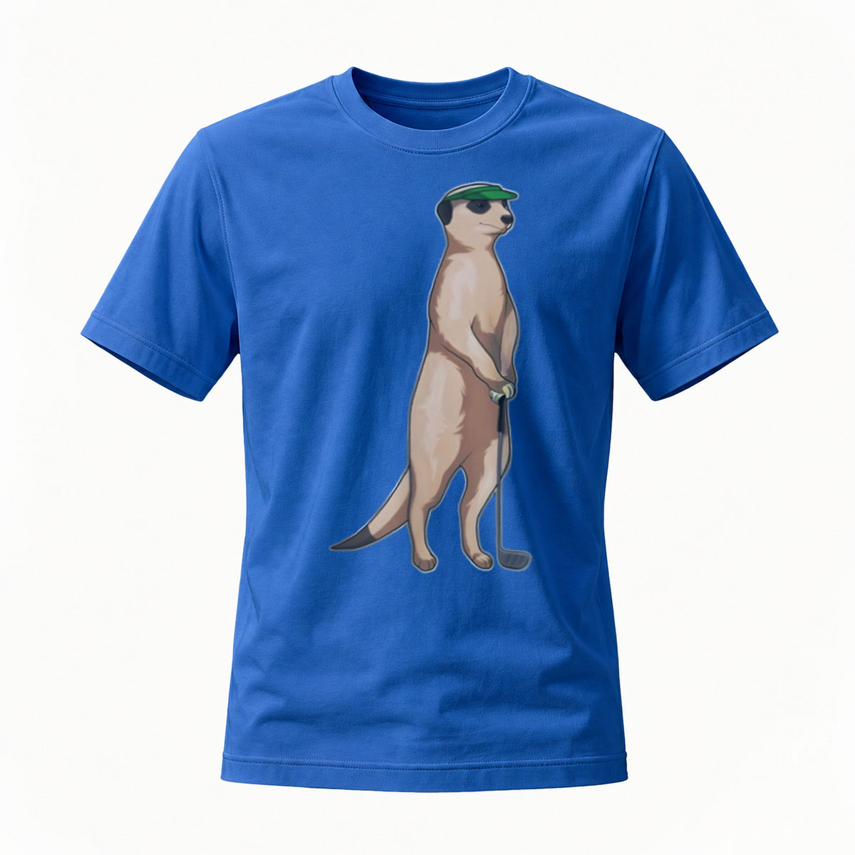 Meerkat with Green Hat Men's T-Shirt Gift for Animal Lovers - Image 4
