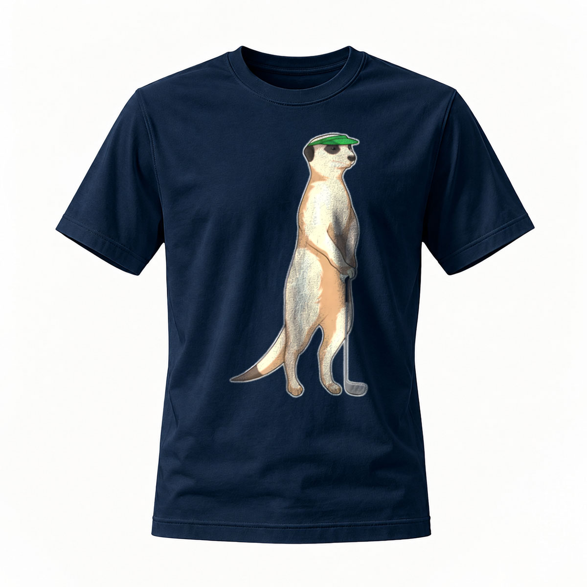 Meerkat with Green Hat Men's T-Shirt Gift for Animal Lovers - Image 7
