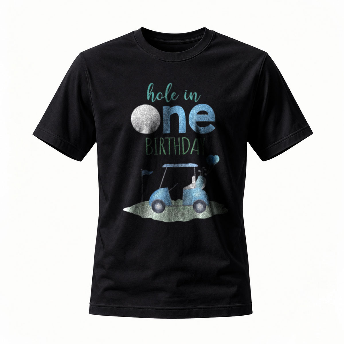 Hole in One Birthday Golf Cart T-Shirt Men Women Gift