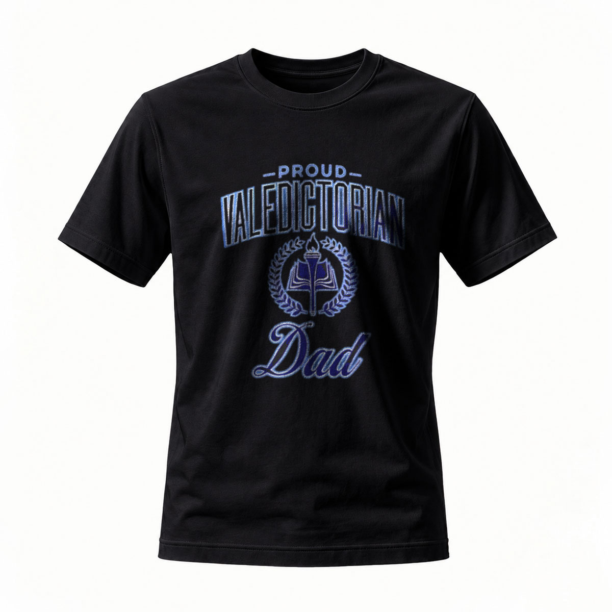 Proud Valedictorian Dad T-Shirt Men's Black Graduation Gift