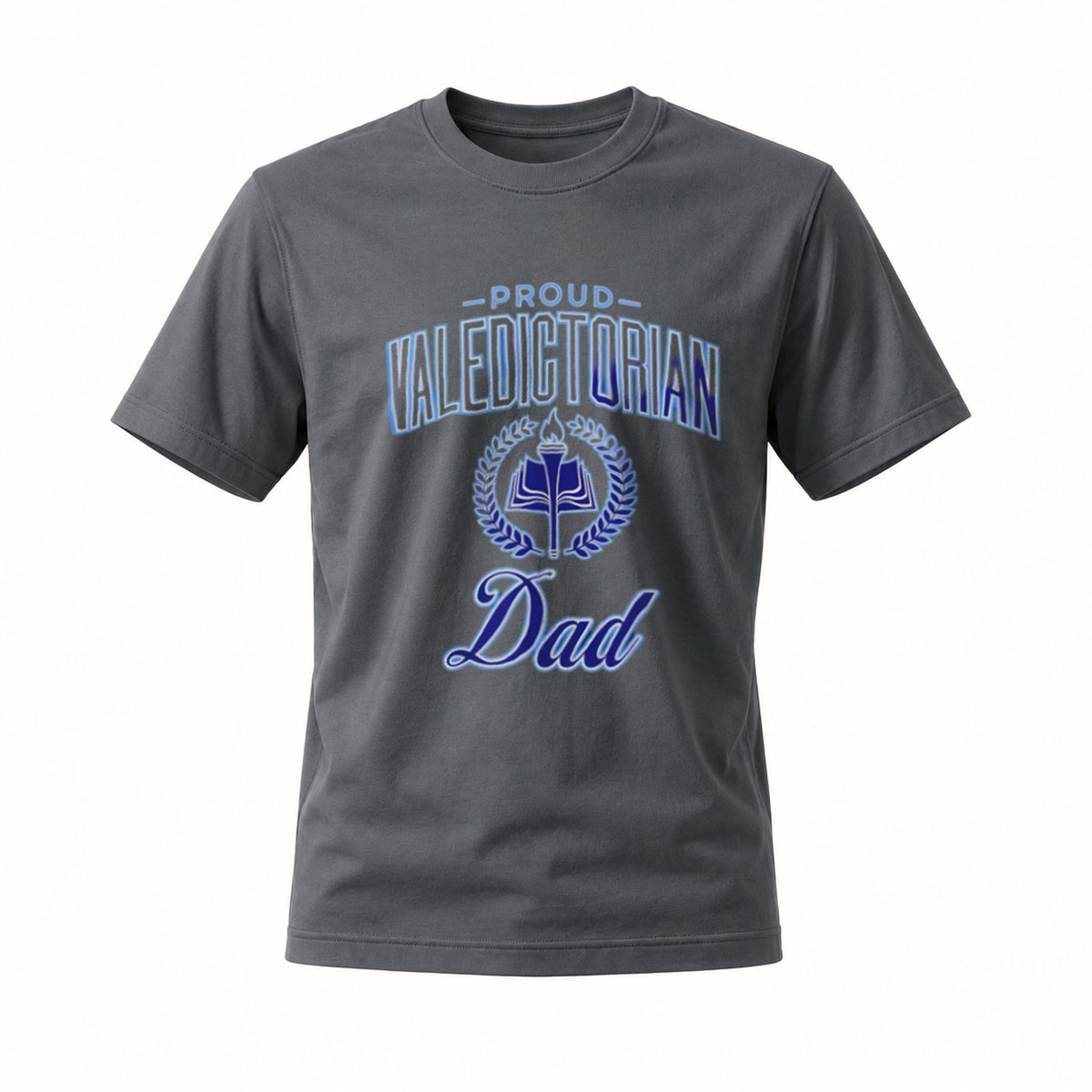 Proud Valedictorian Dad T-Shirt Men's Black Graduation Gift - Image 6