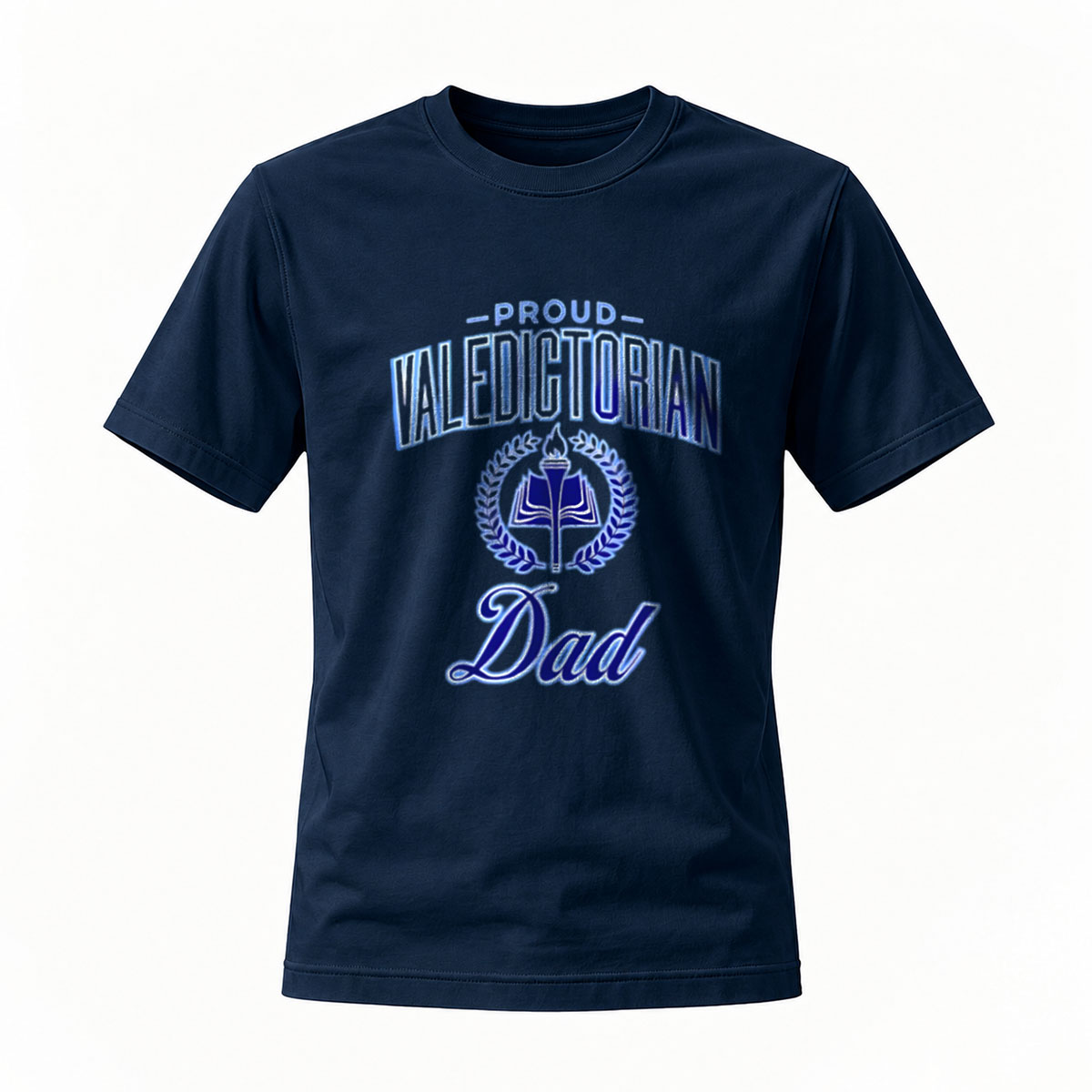 Proud Valedictorian Dad T-Shirt Men's Black Graduation Gift - Image 7