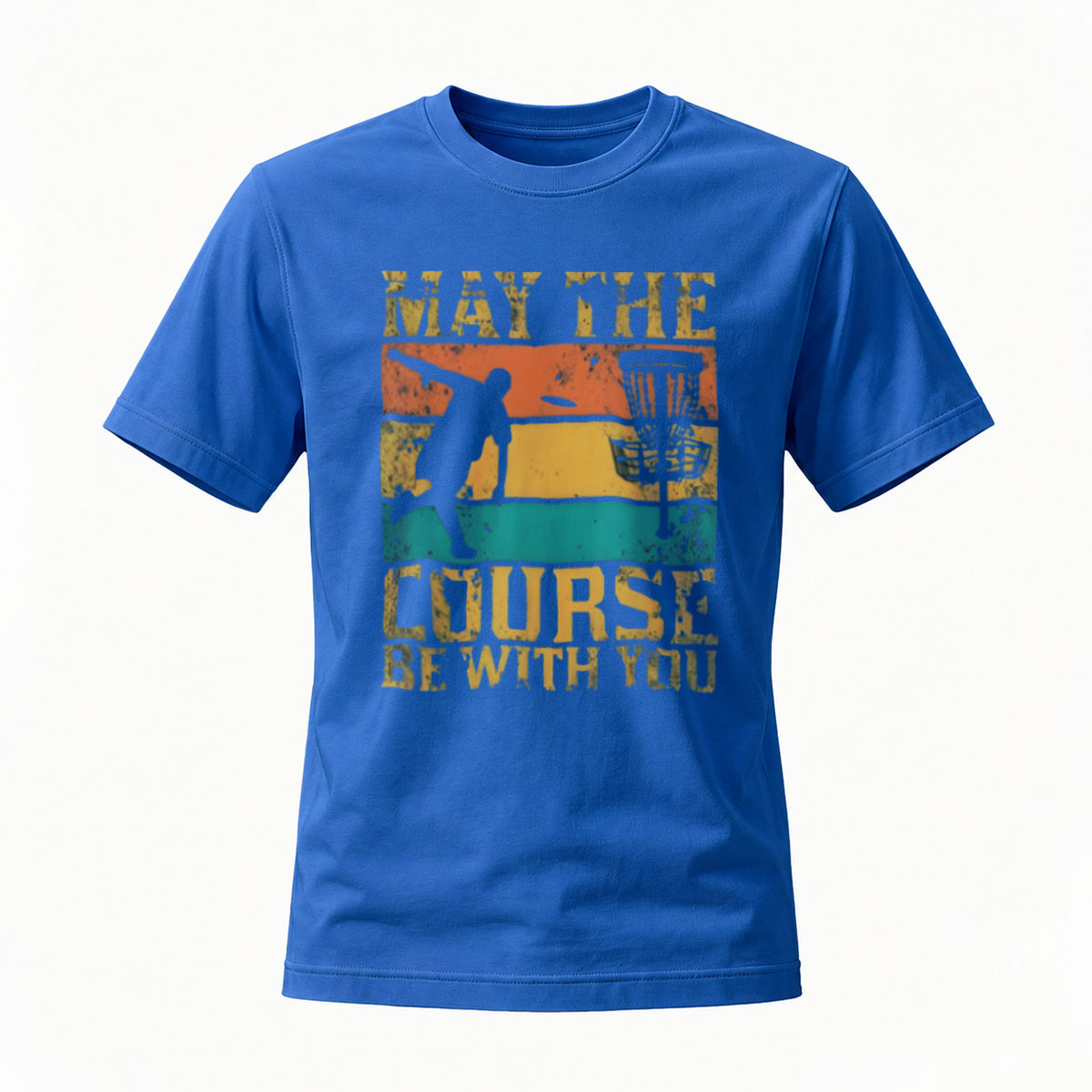 May The Course Be With You Disc Golf T-Shirt Men's - Image 4