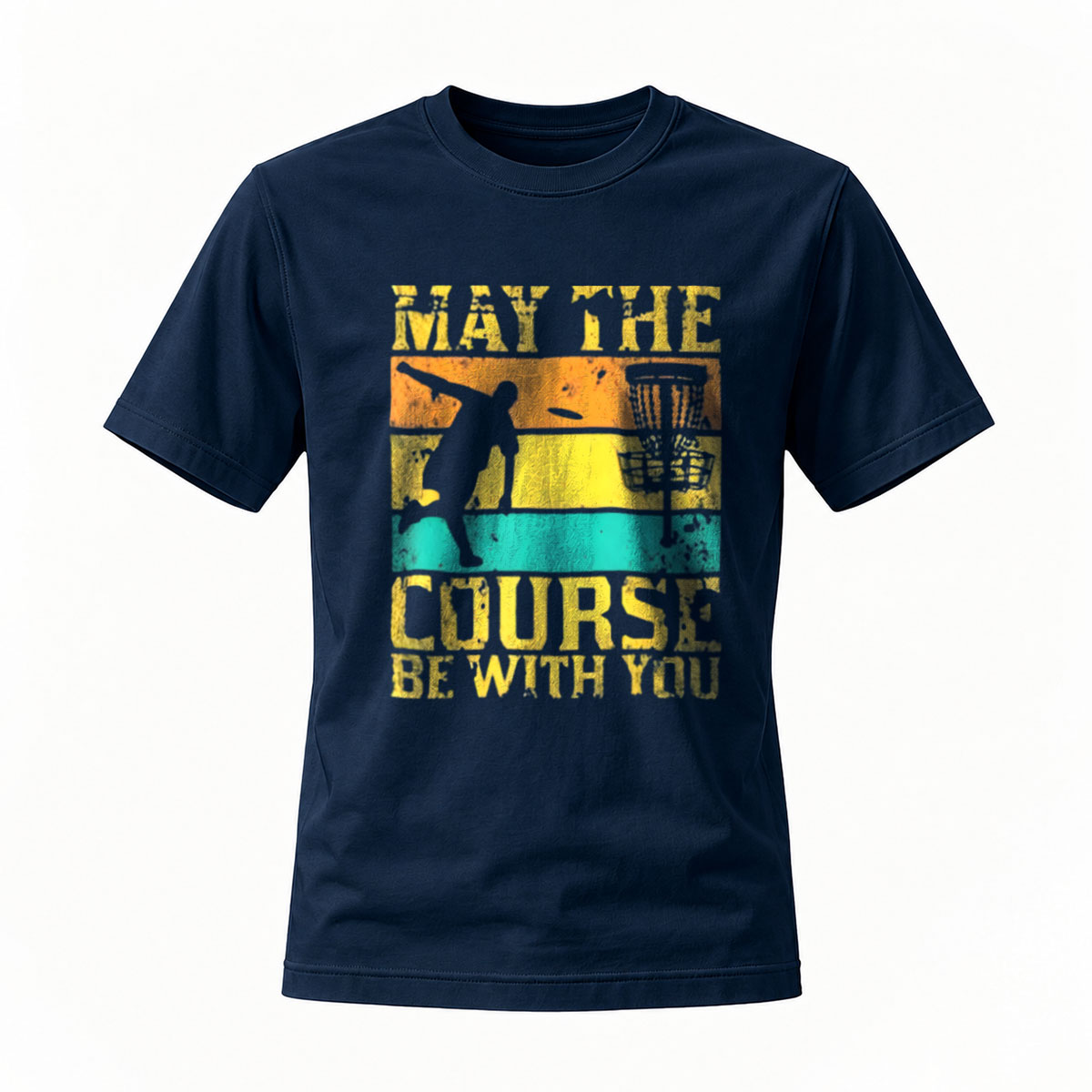 May The Course Be With You Disc Golf T-Shirt Men's - Image 7