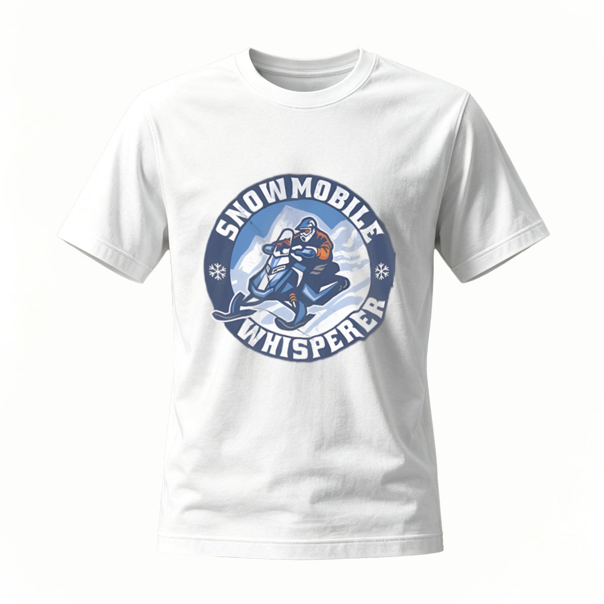 Snowmobile Whisperer Men's T-Shirt Winter Adventure Gift - Image 2
