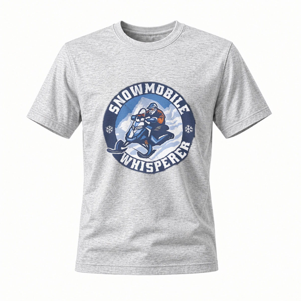Snowmobile Whisperer Men's T-Shirt Winter Adventure Gift - Image 3