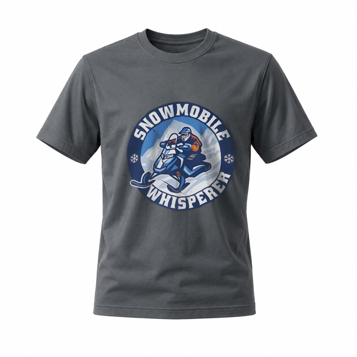 Snowmobile Whisperer Men's T-Shirt Winter Adventure Gift - Image 6