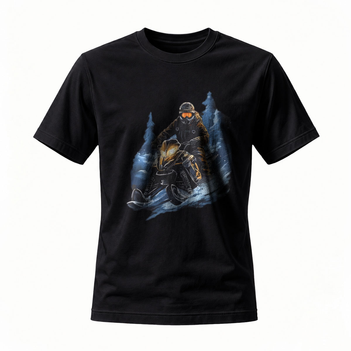 Snowmobile Rider Adventure Winter Sports Men's T-Shirt