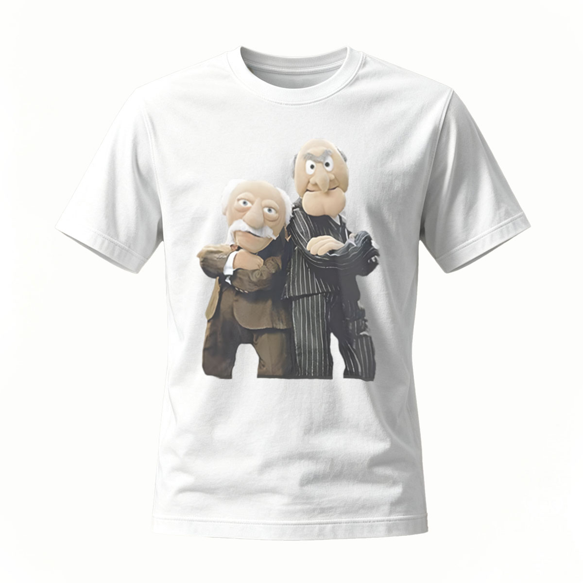 Vintage Puppet Duo Men's T-Shirt Classic Comedy Gift Wear - Image 2