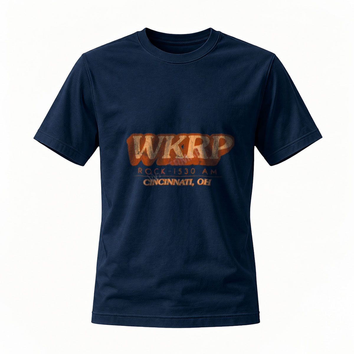 WKRP Rock 1530 AM Cincinnati OH Men's T-Shirt - Image 7