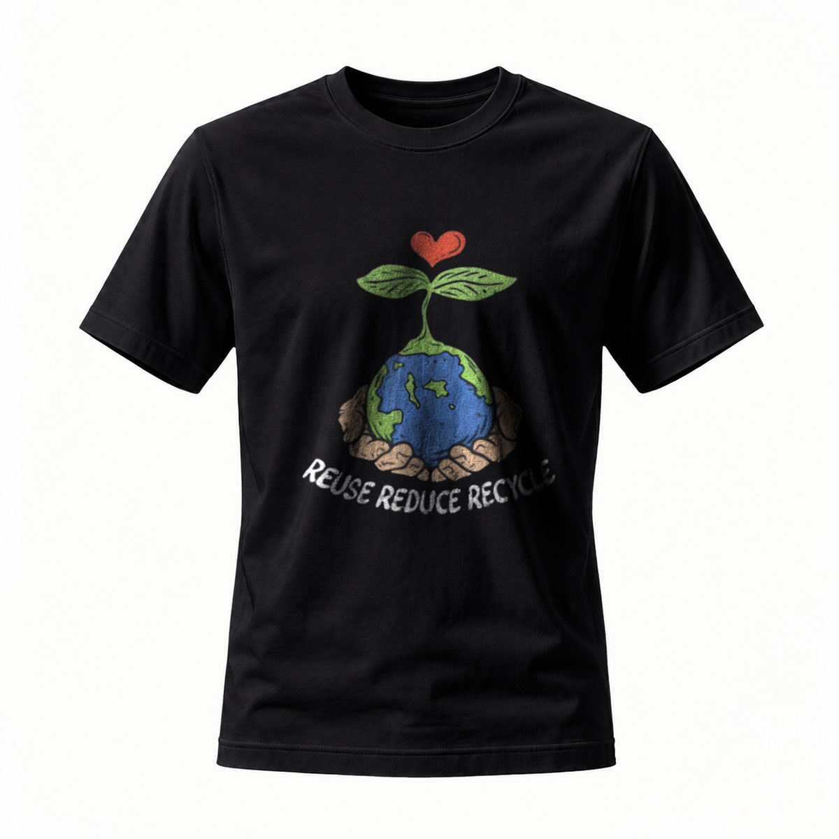 Earth Plant Love Reuse Reduce Recycle Men's T-Shirt