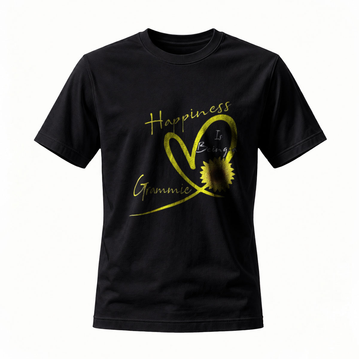 Happiness Is Being Grammie Sunflower Heart T-Shirt