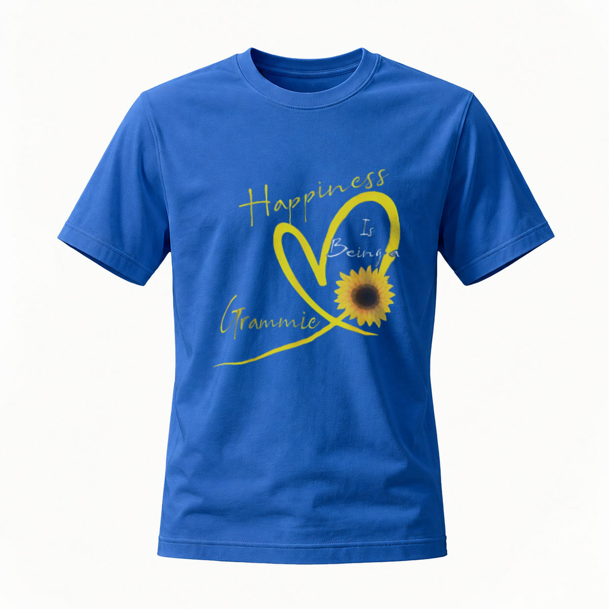 Happiness Is Being Grammie Sunflower Heart T-Shirt - Image 4