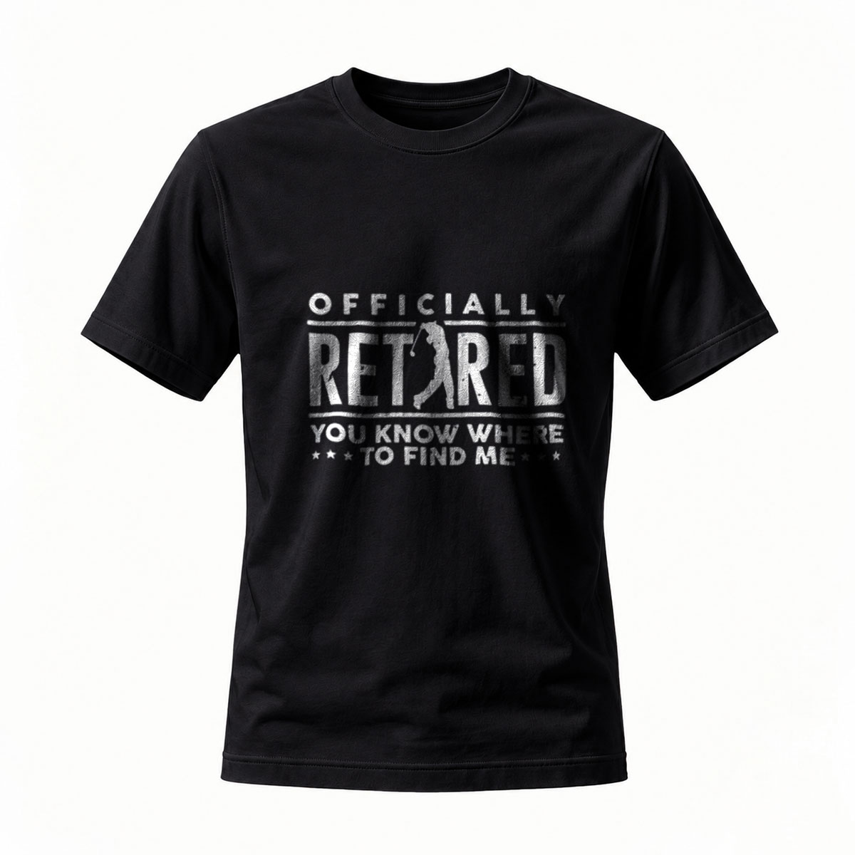 Officially Retired Golf T-Shirt Men's Casual Wear Gift