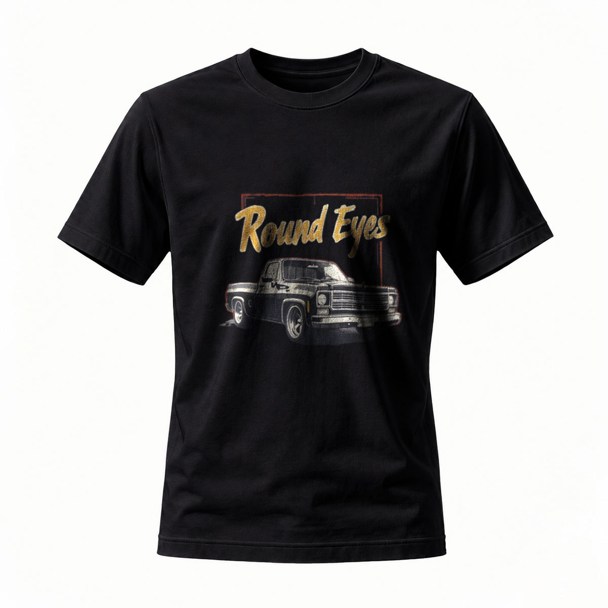 Round Eyes Classic Truck T-Shirt Men's Casual Wear