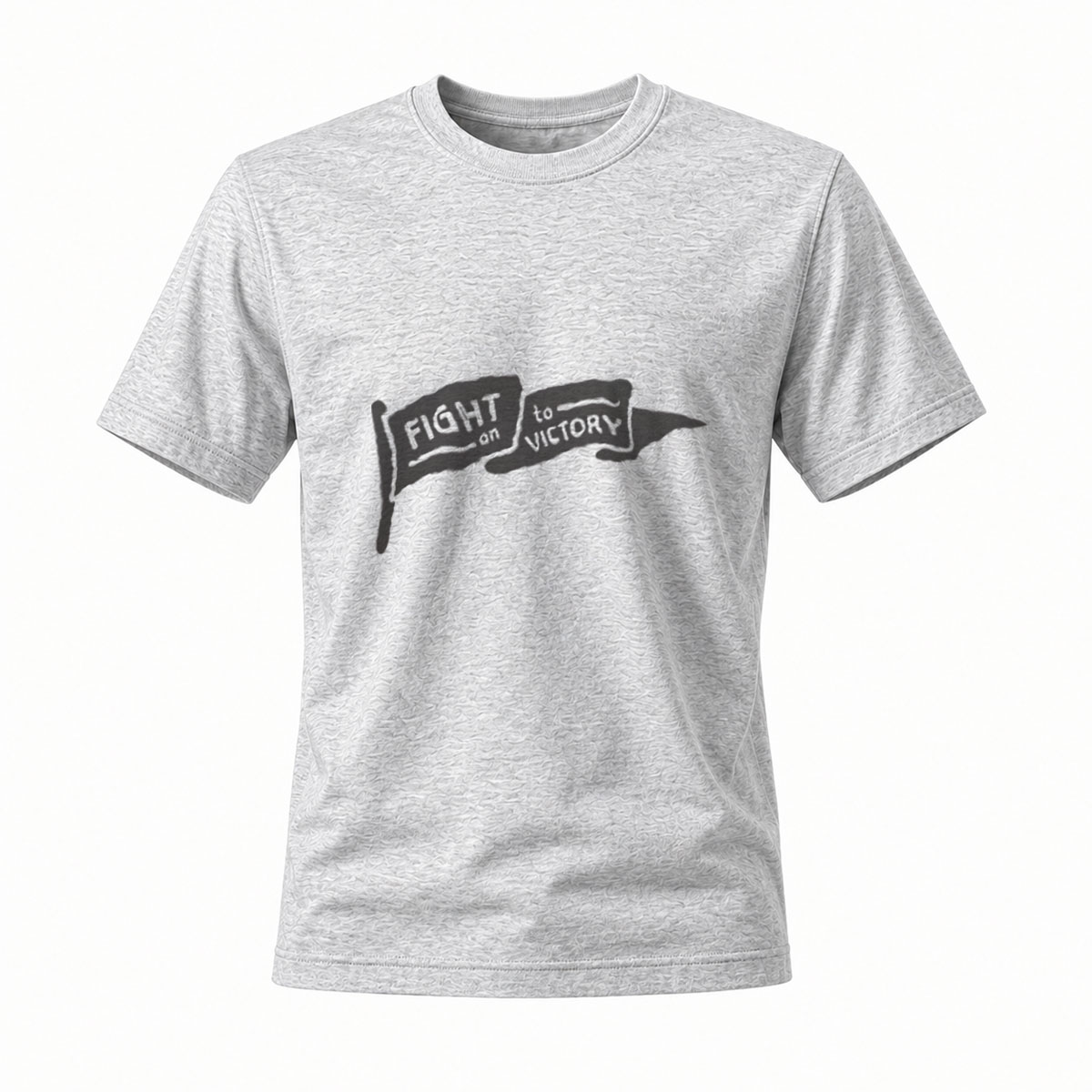 Fight to Victory Men's T-Shirt Black Sporty Design - Image 3