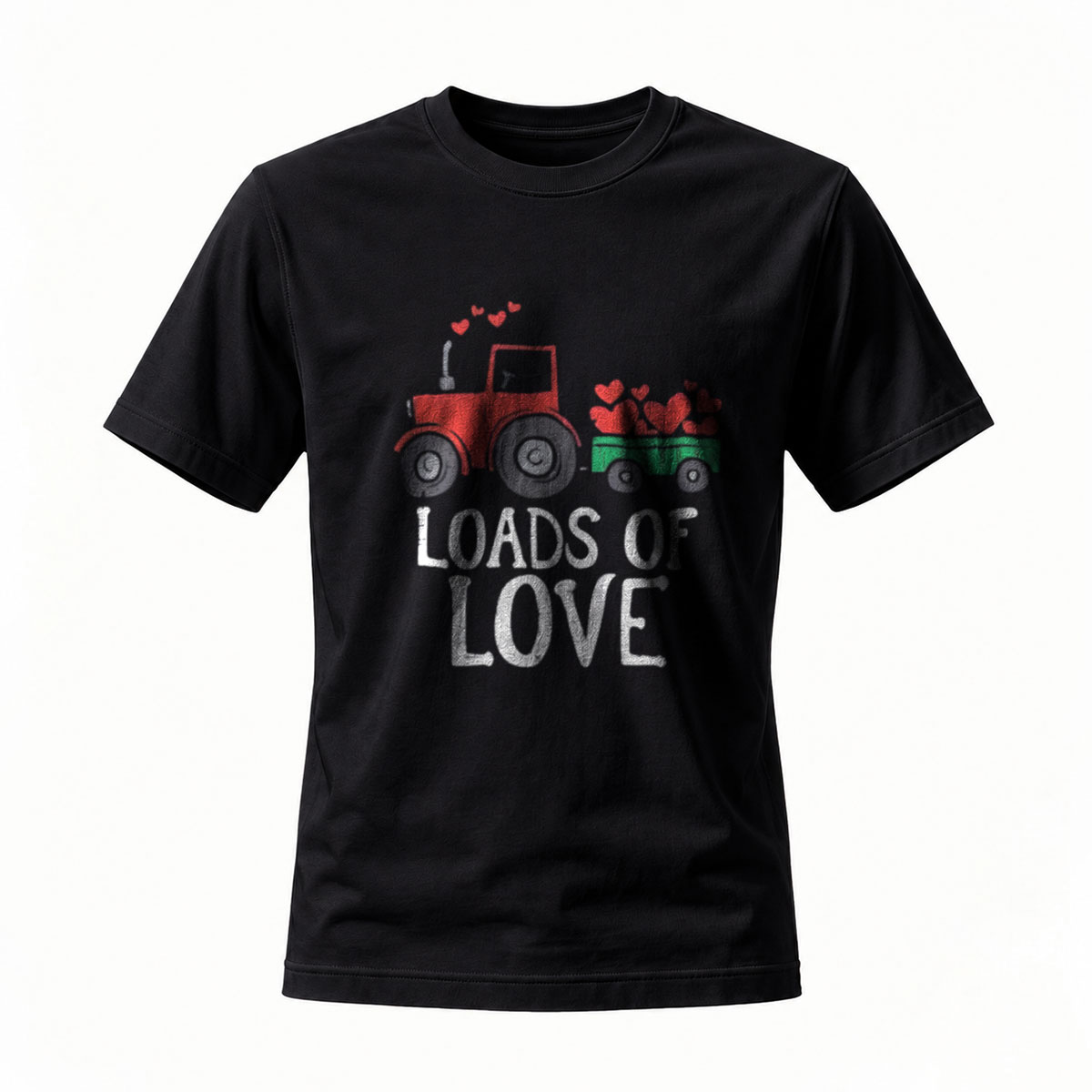 Loads of Love Tractor Valentine T-Shirt for Men Women