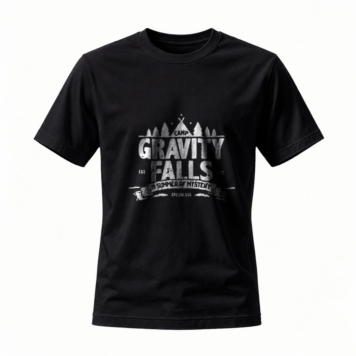 Gravity Falls Camp T-Shirt Men's Women's Summer Casual Wear Gift