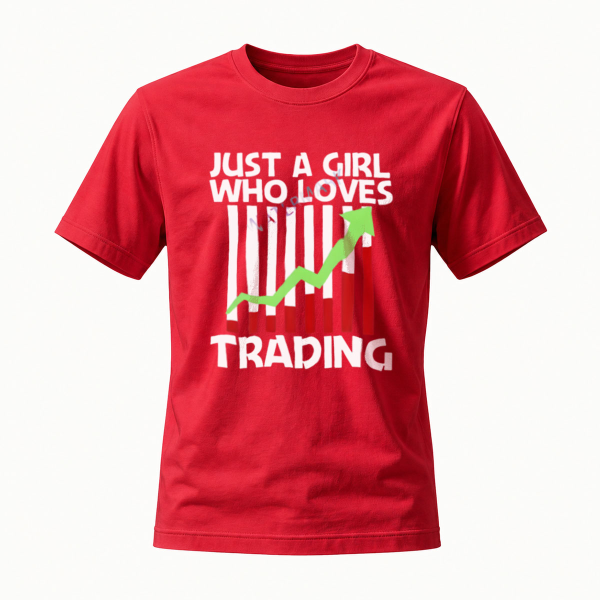 Just A Girl Who Loves Trading T-Shirt Women's Fashion Gift - Image 5