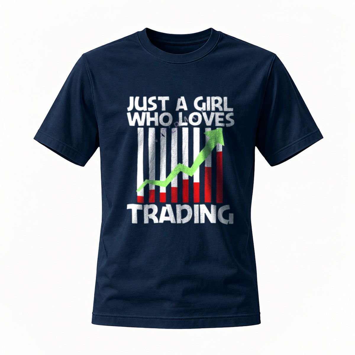Just A Girl Who Loves Trading T-Shirt Women's Fashion Gift - Image 7