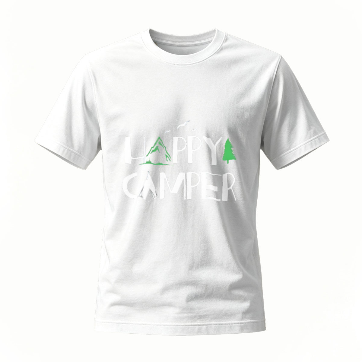 Happy Camper Outdoor Adventure T-Shirt Men Women Camping Gift - Image 2
