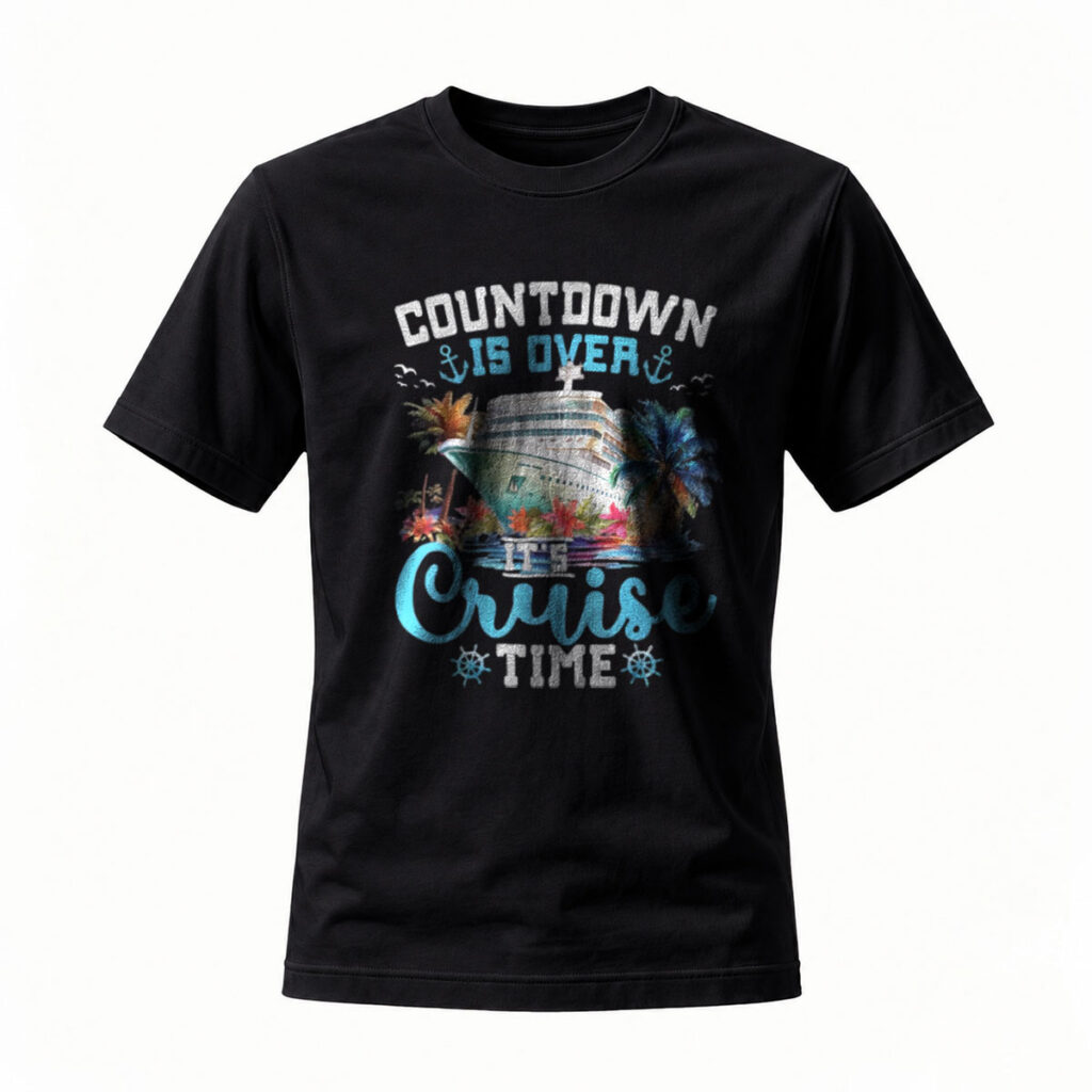 Countdown Over Its Cruise Time Ship T-Shirt Men Women Travel Gift