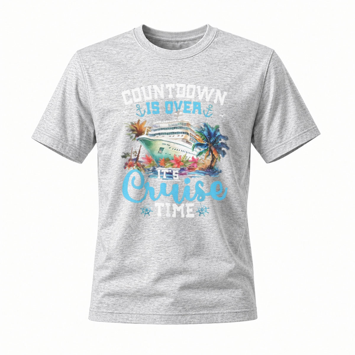 Countdown Over Its Cruise Time Ship T-Shirt Men Women Travel Gift - Image 3