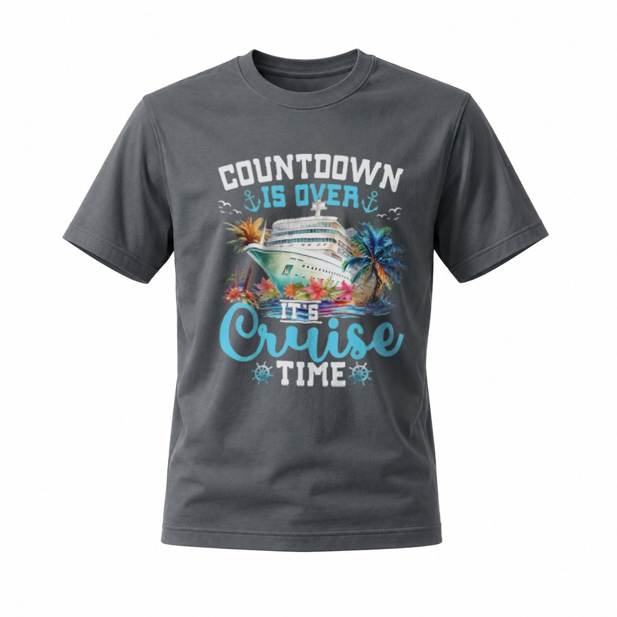 Countdown Over Its Cruise Time Ship T-Shirt Men Women Travel Gift - Image 6