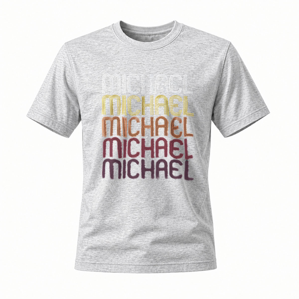 Michael Jackson Name Stack T-Shirt Men's Black Music Gift - Image 3