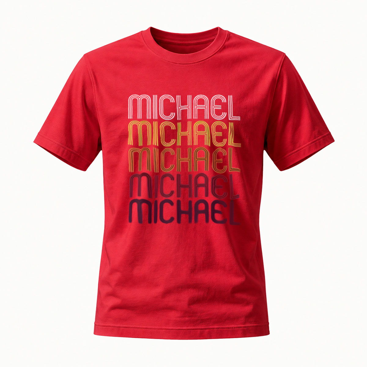 Michael Jackson Name Stack T-Shirt Men's Black Music Gift - Image 5